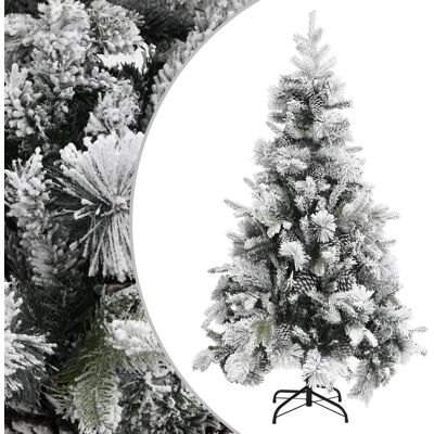Árbol de Navidad con Nieve Flocada y Conos - Árbol de Navidad Árbol de Navidad con Nieve Flocada y Conos - Árbol de Navidad