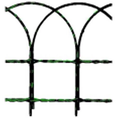 Valla de jardín - Malla plástica zincada 10x0,6m - Verde Valla de jardín - Malla plástica zincada 10x0,6m - Verde