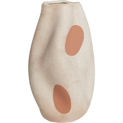 Beliani Batoidea - Jarrón Moderno de Gres - Beige - 16x16x25cm Beliani Batoidea - Jarrón Moderno de Gres - Beige - 16x16x25cm