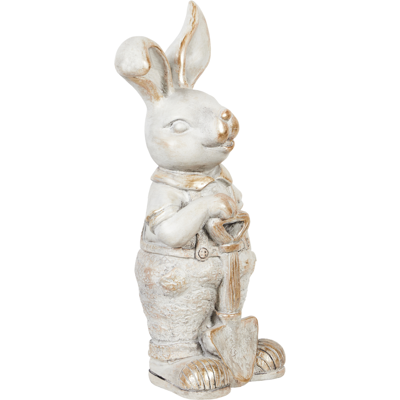 Beliani Simard - Estatua de conejo con detalles en cobre Beliani Simard - Estatua de conejo con detalles en cobre