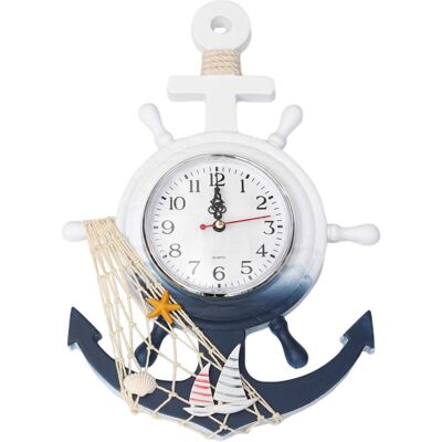 Csparkv - Reloj De Pared Con Ancla Náutica, Adorno Para Colgar En La Pared, Barco De Madera, Volante, Decoración De Pared, Velero, Decoración Para El Hogar, Decoración De Casa De Playa, Estilo Velero Csparkv - Reloj De Pared Con Ancla Náutica, Adorno Para Colgar En La Pared, Barco De Madera, Volante, Decoración De Pared, Velero, Decoración Para El Hogar, Decoración De Casa De Playa, Estilo Velero