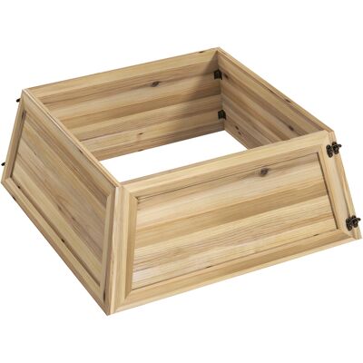 JHY DESIGN Falda Para Árbol De Navidad De 65 X 65 Cm. Collarín Para Árbol De Navidad De Madera De Abeto Natural. JHY DESIGN Falda Para Árbol De Navidad De 65 X 65 Cm. Collarín Para Árbol De Navidad De Madera De Abeto Natural.