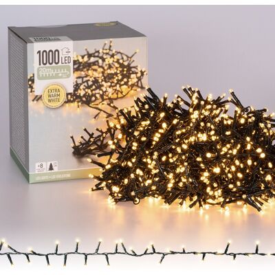 ECD GERMANY Cadena de Luces 20m LED Blanco Cálido - Guirnalda navideña ECD GERMANY Cadena de Luces 20m LED Blanco Cálido - Guirnalda navideña