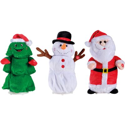 Kaemingk - Set De 3 Figuras De Navidad En Poliéster L 17 X P 17 X H 32 Cm Kaemingk - Set De 3 Figuras De Navidad En Poliéster L 17 X P 17 X H 32 Cm
