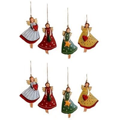 OEM Decoración Navideña: 8 Ángeles De Madera, Coloridos Adornos Navideños, Ideales Para Árboles De Navidad Y Salas De Estar. Decoración Festiva OEM Decoración Navideña: 8 Ángeles De Madera, Coloridos Adornos Navideños, Ideales Para Árboles De Navidad Y Salas De Estar. Decoración Festiva