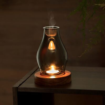 OEM Quemador De Incienso Con Diseño Retro Zen, Resistente Al Viento Y Al Fuego, Portavelas De Cristal De Alta Transparencia Para Velas Pequeñas OEM Quemador De Incienso Con Diseño Retro Zen, Resistente Al Viento Y Al Fuego, Portavelas De Cristal De Alta Transparencia Para Velas Pequeñas