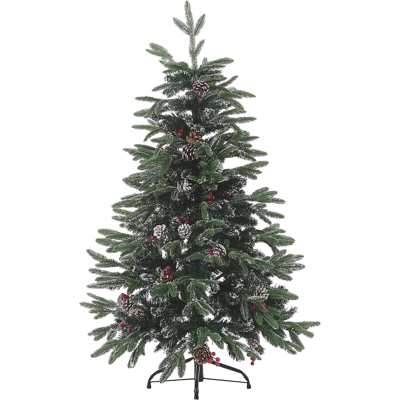 Árbol de Navidad Verde DENALI de Beliani - Nieve artificial, 120cm Árbol de Navidad Verde DENALI de Beliani - Nieve artificial, 120cm