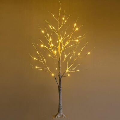 Costway 120 Cm Árbol Navidad Artificial Con Cadena De Luces De 2 Tipos Decoración 48 Luces Led Cálidas Y Blancas Iluminado Con Ramas De Abedul Costway 120 Cm Árbol Navidad Artificial Con Cadena De Luces De 2 Tipos Decoración 48 Luces Led Cálidas Y Blancas Iluminado Con Ramas De Abedul