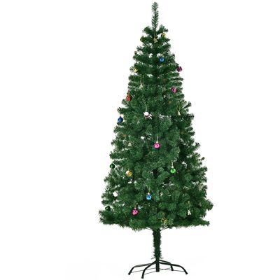 JHY DESIGN Árbol De Navidad Artificial De 180 Cm Con 624 Ramas, Adornos, Piñas, Decoración Navideña Para Interiores, Color Verde. JHY DESIGN Árbol De Navidad Artificial De 180 Cm Con 624 Ramas, Adornos, Piñas, Decoración Navideña Para Interiores, Color Verde.