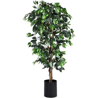 Costway Planta Árbol Artificial Con Maceta Altura De 180cm Para Oficina Hogar Decoración Interior Costway Planta Árbol Artificial Con Maceta Altura De 180cm Para Oficina Hogar Decoración Interior