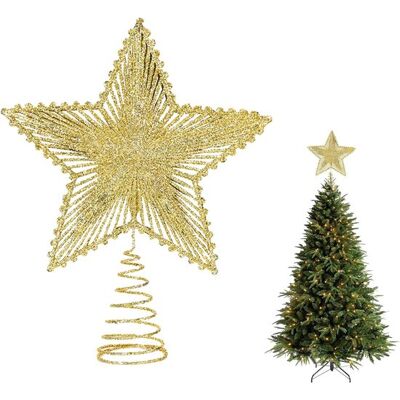 OEM Estrella Para Árbol De Navidad,adorno Para La Cima Del Árbol,decoración Navideña,apto Para Árboles De Navidad De Todos Los Tamaños,23 X 20 Cm OEM Estrella Para Árbol De Navidad,adorno Para La Cima Del Árbol,decoración Navideña,apto Para Árboles De Navidad De Todos Los Tamaños,23 X 20 Cm