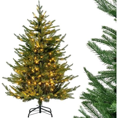 136cm Árbol De Navidad Artificial, 180 Luces Led Blancas Cálidas, 8 Modos De Iluminación, Árbol De Navidad De Bisagras, 386 Puntas De Rama De Pe, Soporte De Metal, Navidad Decoración - Costway 136cm Árbol De Navidad Artificial, 180 Luces Led Blancas Cálidas, 8 Modos De Iluminación, Árbol De Navidad De Bisagras, 386 Puntas De Rama De Pe, Soporte De Metal, Navidad Decoración - Costway