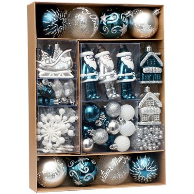 OEM Juego De 50 Adornos Navideños, Bolas Irrompibles Para El Árbol De Navidad Y La Decoración Del Hogar. OEM Juego De 50 Adornos Navideños, Bolas Irrompibles Para El Árbol De Navidad Y La Decoración Del Hogar.