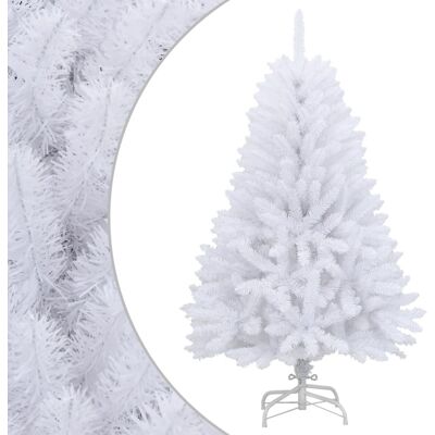 Rbol De Navidad Artificial Con Bisagras Y Soporte Blanco 120cm Vidaxl Rbol De Navidad Artificial Con Bisagras Y Soporte Blanco 120cm Vidaxl