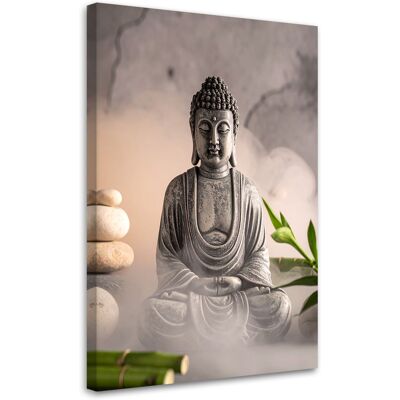 FEEBY Impresión De Imagen, Piedras De Buda Plantas Zen Spa, 80x120 FEEBY Impresión De Imagen, Piedras De Buda Plantas Zen Spa, 80x120