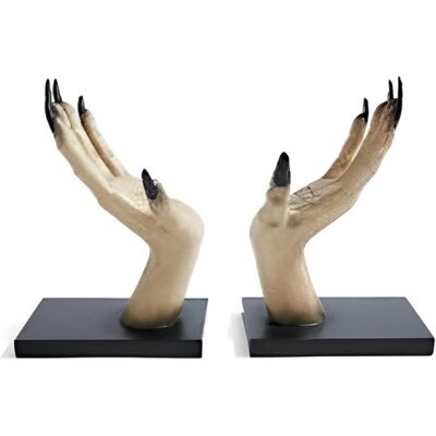 OEM Par De Sujetalibros De Resina Con Forma De Mano De Bruja, Decoración De Halloween Para Dormitorio Juvenil Y Sala De Estar. OEM Par De Sujetalibros De Resina Con Forma De Mano De Bruja, Decoración De Halloween Para Dormitorio Juvenil Y Sala De Estar.