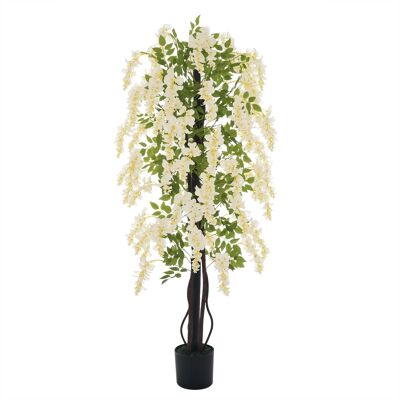 JHY DESIGN Glicinia Artificial De 165 Cm, Flores Artificiales, Decoración Moderna JHY DESIGN Glicinia Artificial De 165 Cm, Flores Artificiales, Decoración Moderna