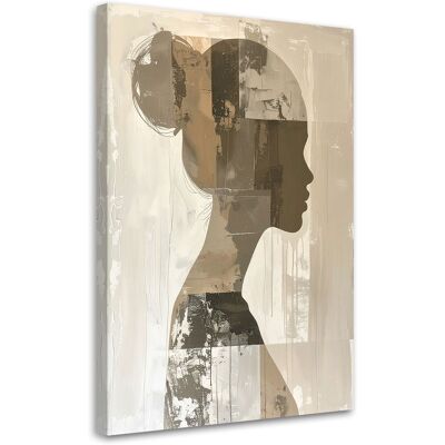 FEEBY Impresión De Imagen Figura De Mujer Abstracción En Beige Estilo Boho 60x90 FEEBY Impresión De Imagen Figura De Mujer Abstracción En Beige Estilo Boho 60x90
