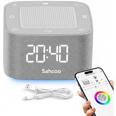 OEM Dispositivo 3 En 1 Con Ruido Blanco Para Dormir Mejor: Altavoz Bluetooth, Despertador, Relajantes Sonidos De La Naturaleza (sin Repetición), Ayuda Para Dormir Para Adultos Y Niños, Lámpara De Noche: U OEM Dispositivo 3 En 1 Con Ruido Blanco Para Dormir Mejor: Altavoz Bluetooth, Despertador, Relajantes Sonidos De La Naturaleza (sin Repetición), Ayuda Para Dormir Para Adultos Y Niños, Lámpara De Noche: U