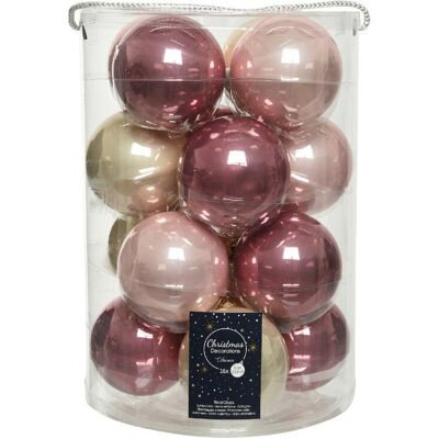 Kaemingk - Bolas Navideñas De Cristal Para Colgar 8 Cm Rosa Y Perla. 16 De Septiembre Kaemingk - Bolas Navideñas De Cristal Para Colgar 8 Cm Rosa Y Perla. 16 De Septiembre