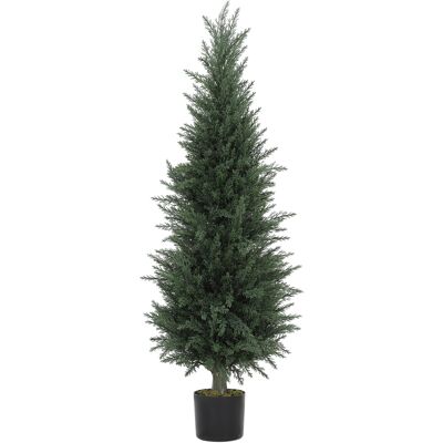 JHY DESIGN Planta De Ciprés Artificial, 638 Hojas De Plástico, Con Maceta, Resistente A Los Rayos Uv, Verde. JHY DESIGN Planta De Ciprés Artificial, 638 Hojas De Plástico, Con Maceta, Resistente A Los Rayos Uv, Verde.