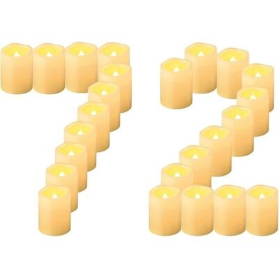 OEM 72 Velas Led Sin Llama, Luz Parpadeante Realista, Pilas Incluidas, Ideales Para Bodas, Navidad, Cumpleaños Y Decoración Del Hogar - Ulisem OEM 72 Velas Led Sin Llama, Luz Parpadeante Realista, Pilas Incluidas, Ideales Para Bodas, Navidad, Cumpleaños Y Decoración Del Hogar - Ulisem