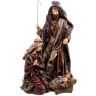 LOLAHOME Figura de Navidad de Nacimiento Multicolor de Resina de 23x19x38 cm -