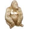 Figura de gorila - resina - oro - H61 cm Atmosphera créateur d'intérieur - Dorado