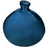 Jarrón redondo - vidrio reciclado - azul tormenta - D45 cm Atmosphera créateur d'intérieur - Azul