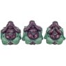 Figura De Buda Figuras Figura Buda No Ve/Oir/Hablar 3 Unidades Budas Azul 16x19x19cm 26628 - Azul - Signes Grimalt