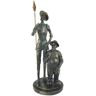 Signes Grimalt - Figura Bronce Figuras Don Quijote y Sancho Bronce Dorado 14x14x35cm 45957 - Dorado