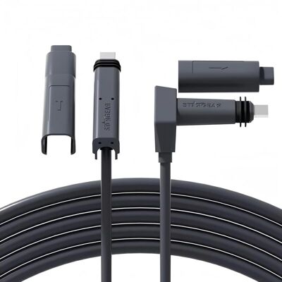 OEM Cable De Extensión Impermeable Starlink V2, Gris, 23 M – Cable De Repuesto, Compatible Con Receptores De Satélite Rectangulares, Conector A Prueba De Polvo, Hasta 1200 Mbps OEM Cable De Extensión Impermeable Starlink V2, Gris, 23 M – Cable De Repuesto, Compatible Con Receptores De Satélite Rectangulares, Conector A Prueba De Polvo, Hasta 1200 Mbps
