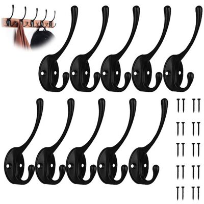 OEM 10 Piezas,ganchos De Pared Para Abrigos,ganchos Para Abrigos Y Sombreros,ganchos De Pared Para Toallas,ganchos Para Armarios Y Roperos,negro OEM 10 Piezas,ganchos De Pared Para Abrigos,ganchos Para Abrigos Y Sombreros,ganchos De Pared Para Toallas,ganchos Para Armarios Y Roperos,negro