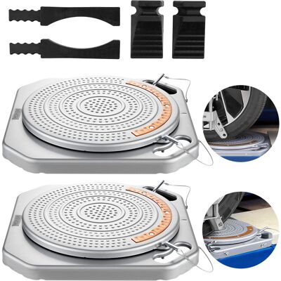 Vevor Plato Giratorio De Alineación De Ruedas, 2 Toneladas Por Plato, Con Dial De Latón, Con Puente De Transición Y Bloque De Presión Para Automóviles, Suv Y Camionetas Ligeras, 400 X 400 X 50 Mm Vevor Plato Giratorio De Alineación De Ruedas, 2 Toneladas Por Plato, Con Dial De Latón, Con Puente De Transición Y Bloque De Presión Para Automóviles, Suv Y Camionetas Ligeras, 400 X 400 X 50 Mm