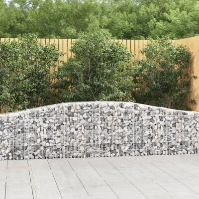 Cestas de Gabbiones de Jardín - Cercas Decorativas de Acero - 7 pzs Cestas de Gabbiones de Jardín - Cercas Decorativas de Acero - 7 pzs