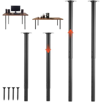 Mophorn Patas Ajustables De Acero Al Carbono Para Mesas, Altura Regulable De 600 A 1000 Mm, Capacidad Máxima De Carga De 544 Kg, Conjunto De 4 Patas Redondas Con Accesorios Incluidos Para Escritorios Mophorn Patas Ajustables De Acero Al Carbono Para Mesas, Altura Regulable De 600 A 1000 Mm, Capacidad Máxima De Carga De 544 Kg, Conjunto De 4 Patas Redondas Con Accesorios Incluidos Para Escritorios