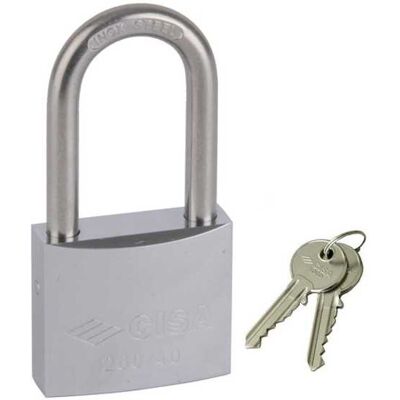 Candado De Latón De 40 Mm Arco Inoxidable Largo 26021 Cisa Candado De Latón De 40 Mm Arco Inoxidable Largo 26021 Cisa