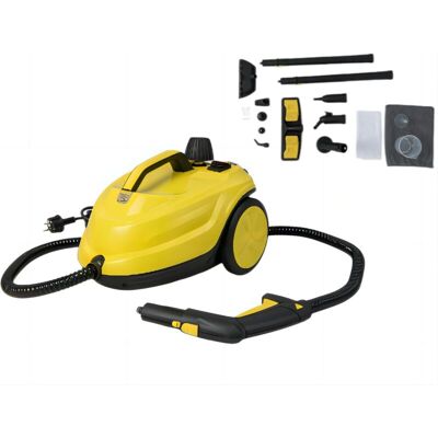 Costway - Limpiador A Vapor Multiusos, Máquina De Limpieza Rodante De 2000w Con Capacidad De Agua De 1,8l Y 13 Accesorios, Limpiador De Vapor Doméstico Para Alfombra, Ventana, Vidrio Y Cortina Costway - Limpiador A Vapor Multiusos, Máquina De Limpieza Rodante De 2000w Con Capacidad De Agua De 1,8l Y 13 Accesorios, Limpiador De Vapor Doméstico Para Alfombra, Ventana, Vidrio Y Cortina
