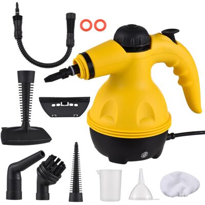OEM Limpiador A Vapor Desinfectante Portátil, Esteriliza Limpia Y Desengrasa, 9 Accesorios Incluidos Para Piezas Y Tejidos, Capacidad 350 Ml, Potencia 1000 W OEM Limpiador A Vapor Desinfectante Portátil, Esteriliza Limpia Y Desengrasa, 9 Accesorios Incluidos Para Piezas Y Tejidos, Capacidad 350 Ml, Potencia 1000 W