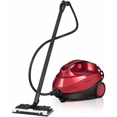 COSTWAY Limpiadora A Vapor Con 18 Accesorios, 1,5 L,2000 W Y Cierre De Seguridad Para Niños Para Alfombra Piso Ventana Automático (rojo) COSTWAY Limpiadora A Vapor Con 18 Accesorios, 1,5 L,2000 W Y Cierre De Seguridad Para Niños Para Alfombra Piso Ventana Automático (rojo)