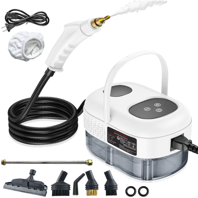BLACKCUP Limpiador A Vapor De Alta Presión De 2500 W Con Cabezales De Cepillo, Tanque De Agua De 1 L, 6 Configuraciones De Velocidad, Para Limpieza Del Hogar BLACKCUP Limpiador A Vapor De Alta Presión De 2500 W Con Cabezales De Cepillo, Tanque De Agua De 1 L, 6 Configuraciones De Velocidad, Para Limpieza Del Hogar