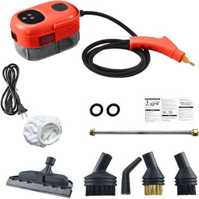 OEM Limpiador A Vapor De Alta Presión De 2500 W, 105 °c, 3 Bares, 1100 Ml, Con 5 Accesorios Para Cocina Y Baño. OEM Limpiador A Vapor De Alta Presión De 2500 W, 105 °c, 3 Bares, 1100 Ml, Con 5 Accesorios Para Cocina Y Baño.