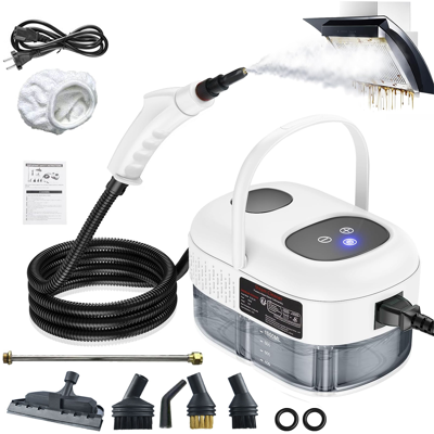 BLACKCUP Limpiador A Vapor De Alta Presión De 2500 W Con Cabezales De Cepillo, Tanque De Agua De 1 L, 6 Configuraciones De Velocidad, Para Limpieza Del Hogar BLACKCUP Limpiador A Vapor De Alta Presión De 2500 W Con Cabezales De Cepillo, Tanque De Agua De 1 L, 6 Configuraciones De Velocidad, Para Limpieza Del Hogar