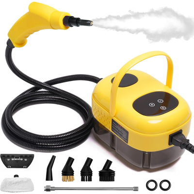 BLACKCUP Limpiador A Vapor De Alta Presión De 2500 W Con Cabezales De Cepillo, Tanque De Agua De 1 L, 6 Configuraciones De Velocidad, Para Limpieza Del Hogar BLACKCUP Limpiador A Vapor De Alta Presión De 2500 W Con Cabezales De Cepillo, Tanque De Agua De 1 L, 6 Configuraciones De Velocidad, Para Limpieza Del Hogar