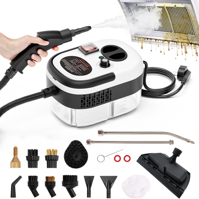 BLACKCUP Limpiador A Vapor Multifuncional De 2500 W Con 14 Accesorios, 6 Configuraciones De Velocidad, Limpiador A Vapor De Alta Presión Para Limpieza BLACKCUP Limpiador A Vapor Multifuncional De 2500 W Con 14 Accesorios, 6 Configuraciones De Velocidad, Limpiador A Vapor De Alta Presión Para Limpieza