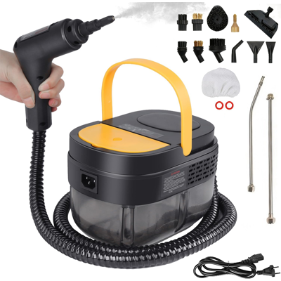 BLACKCUP Limpiador A Vapor Multifuncional De 2500 W Con 14 Accesorios, Ajuste De 3 Velocidades, Alta Temperatura Y Alta Presión, Para Coche, Ventana Y Cocina. BLACKCUP Limpiador A Vapor Multifuncional De 2500 W Con 14 Accesorios, Ajuste De 3 Velocidades, Alta Temperatura Y Alta Presión, Para Coche, Ventana Y Cocina.