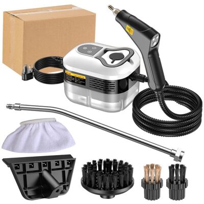 OEM Limpiador A Vapor De 1500 W, Limpiador A Vapor Portátil Con Botón Táctil Ajustable, 4 Cabezales De Cepillo, Calentamiento En 15 Segundos, Manguera Reforzada, Para Cocina, Coche Y Suelos. OEM Limpiador A Vapor De 1500 W, Limpiador A Vapor Portátil Con Botón Táctil Ajustable, 4 Cabezales De Cepillo, Calentamiento En 15 Segundos, Manguera Reforzada, Para Cocina, Coche Y Suelos.