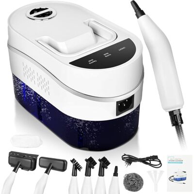 OEM Limpiador A Vapor Portátil De 2500 W Con 2 Velocidades Ajustables Y 5 Cabezales De Cepillo, 3,5-4,5 Bares, Depósito De Agua De 1200 Ml, Para Limpiar Cocina, Baño, Muebles Y Coche. OEM Limpiador A Vapor Portátil De 2500 W Con 2 Velocidades Ajustables Y 5 Cabezales De Cepillo, 3,5-4,5 Bares, Depósito De Agua De 1200 Ml, Para Limpiar Cocina, Baño, Muebles Y Coche.