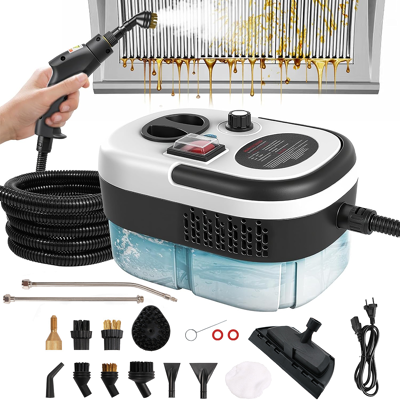 BLACKCUP Limpiador A Vapor Multifuncional De 2500 W Con 14 Accesorios, 6 Configuraciones De Velocidad, Limpiador A Vapor De Alta Presión Para Limpieza BLACKCUP Limpiador A Vapor Multifuncional De 2500 W Con 14 Accesorios, 6 Configuraciones De Velocidad, Limpiador A Vapor De Alta Presión Para Limpieza