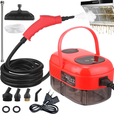 BLACKCUP Limpiador A Vapor De Alta Presión De 2500 W Con Cabezales De Cepillo, Tanque De Agua De 1 L, 6 Configuraciones De Velocidad, Para Limpieza Del Hogar BLACKCUP Limpiador A Vapor De Alta Presión De 2500 W Con Cabezales De Cepillo, Tanque De Agua De 1 L, 6 Configuraciones De Velocidad, Para Limpieza Del Hogar